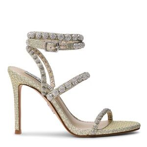 NWT STEVE MADDEN TEENA SANDAL RHINESTONE Sz 6,5 (no original box)